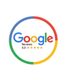Google Reviews 5.0 star rating badge