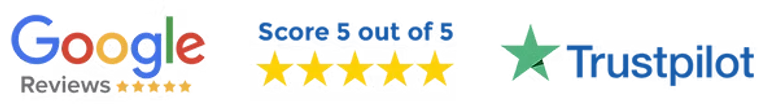 Rated 5 out of 5 on Google Reviews and Trustpilot
