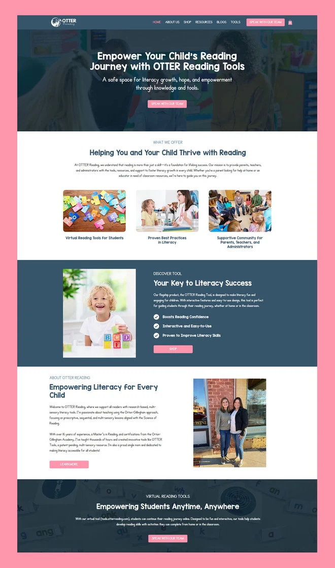 Website design example 3