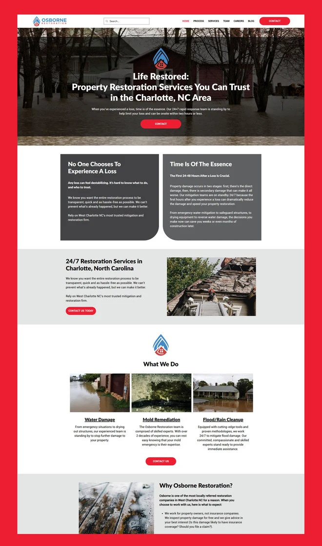 Website design example 7