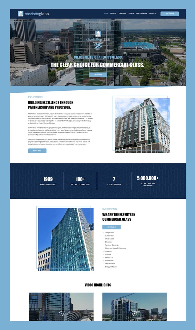 Website design example 2