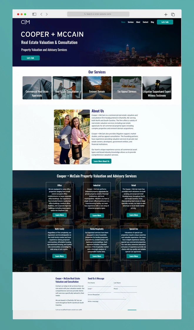 Website design example 14
