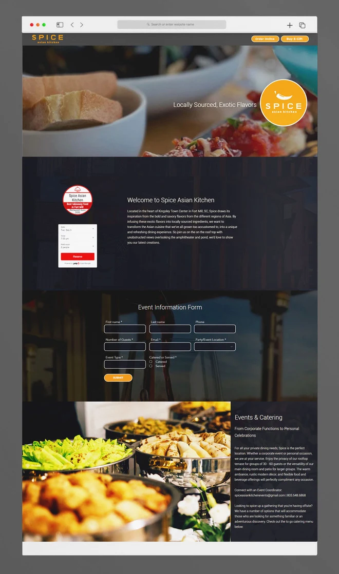 Website design example 16