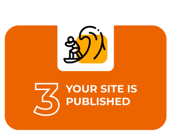 Step 3: your site is published